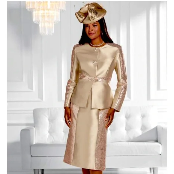 Dresses | Beautiful Champagne Colored Suit Appropriate For Mob Or Church  Day Size 16 18